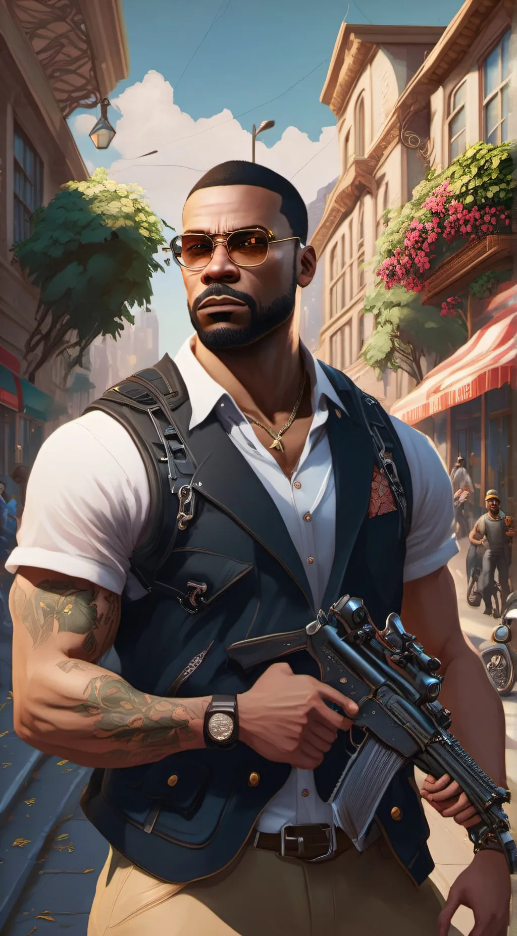 ai character: CJ background