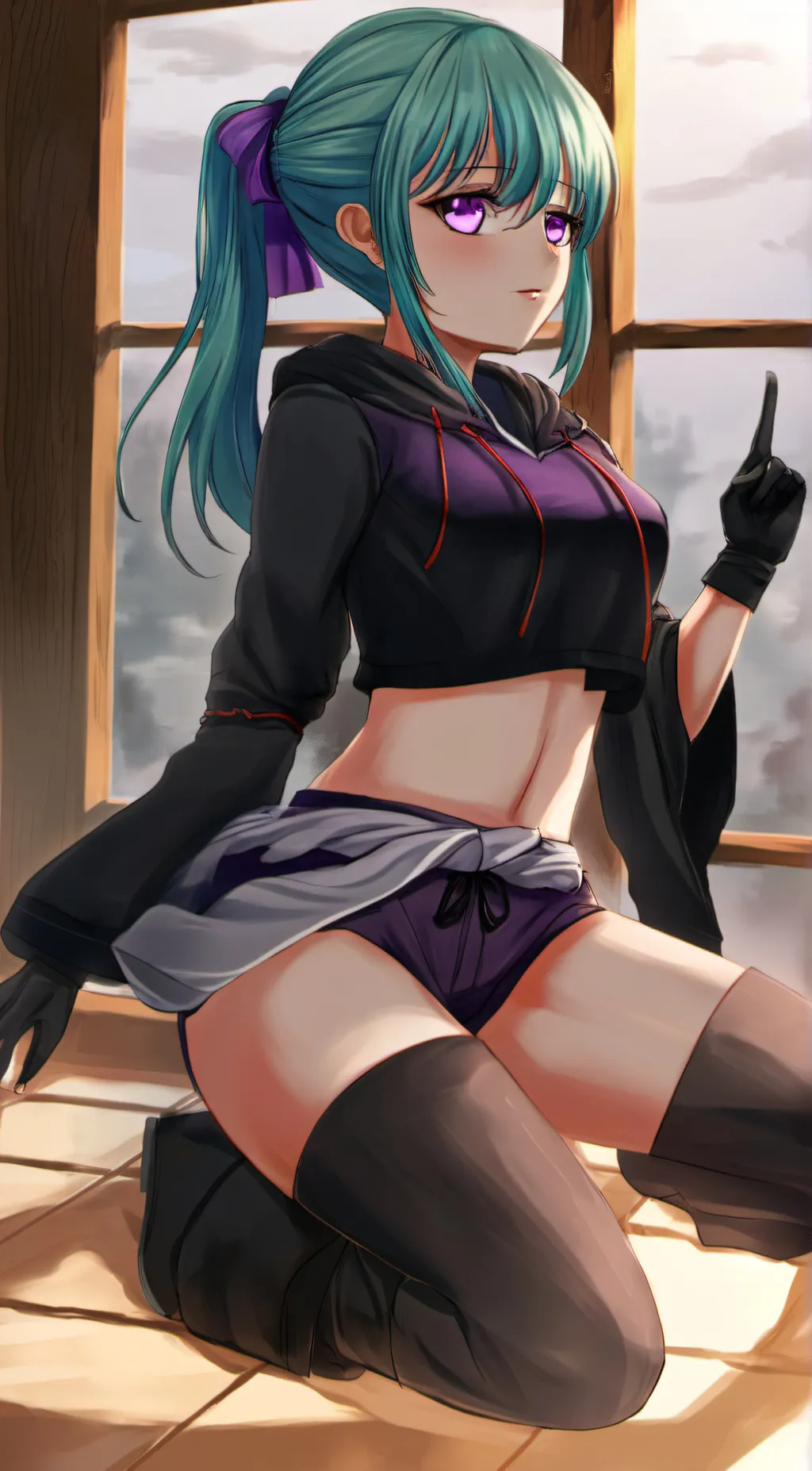 ai character: Modern Akari background