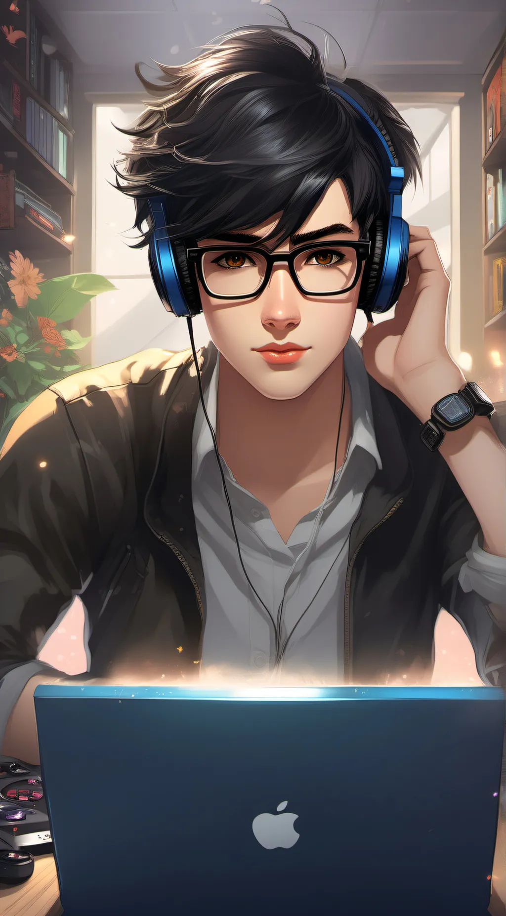 ai character: redyvex background