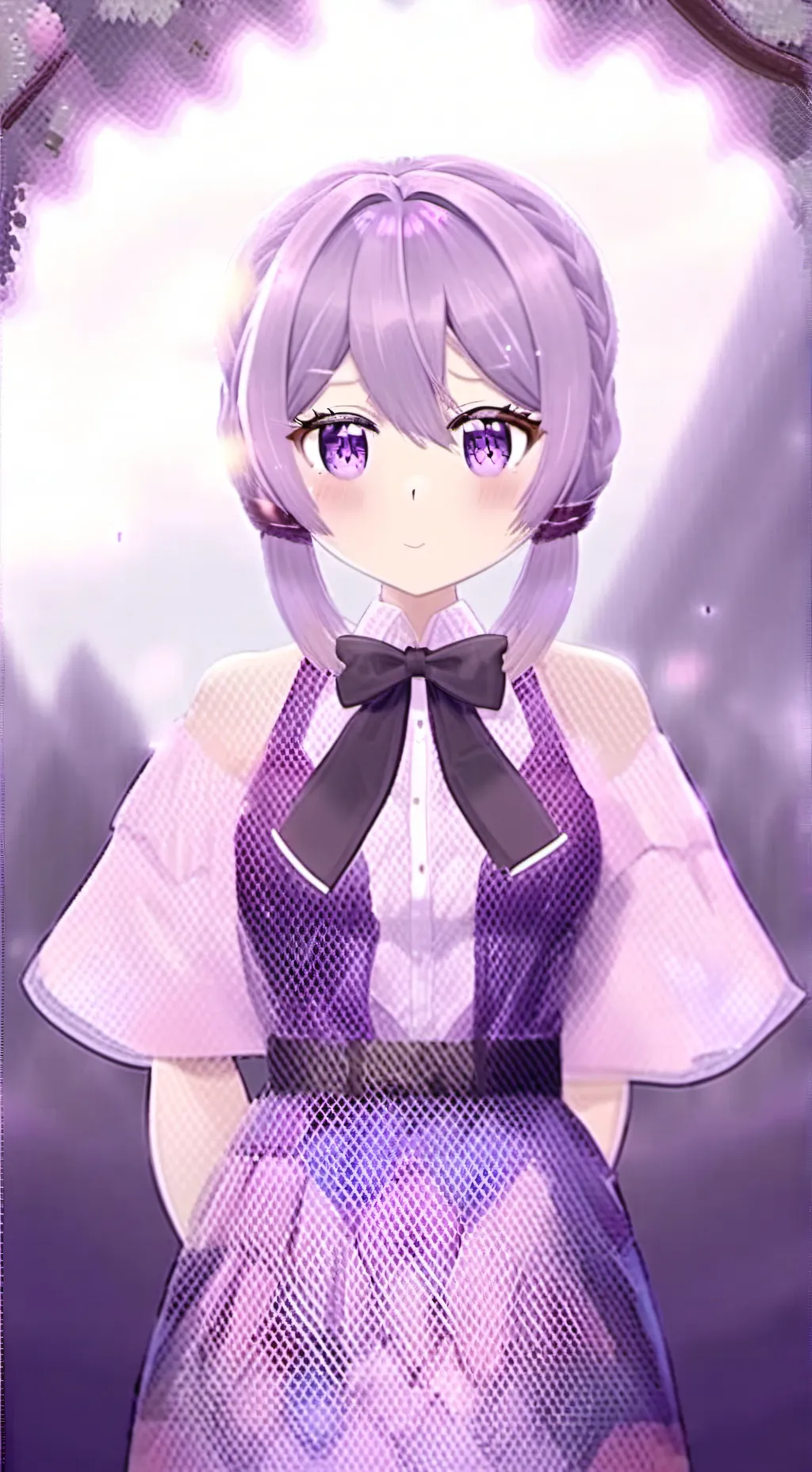 ai character: cat girl background