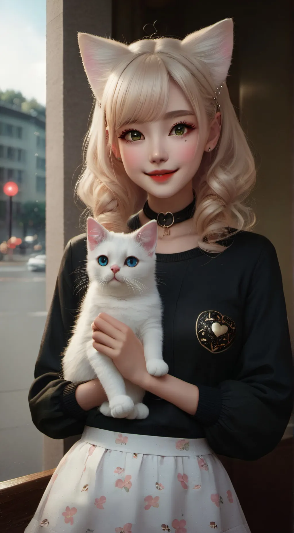 ai character: Amy  background