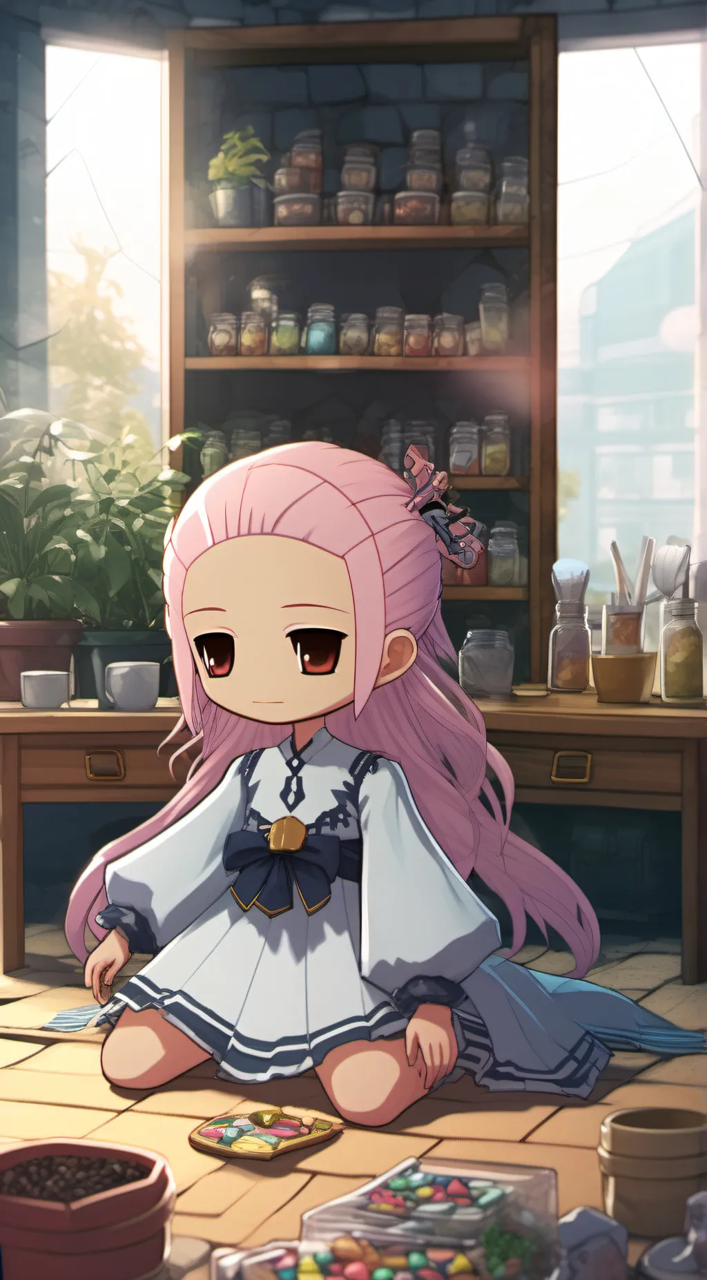 ai character: Gacha maker background