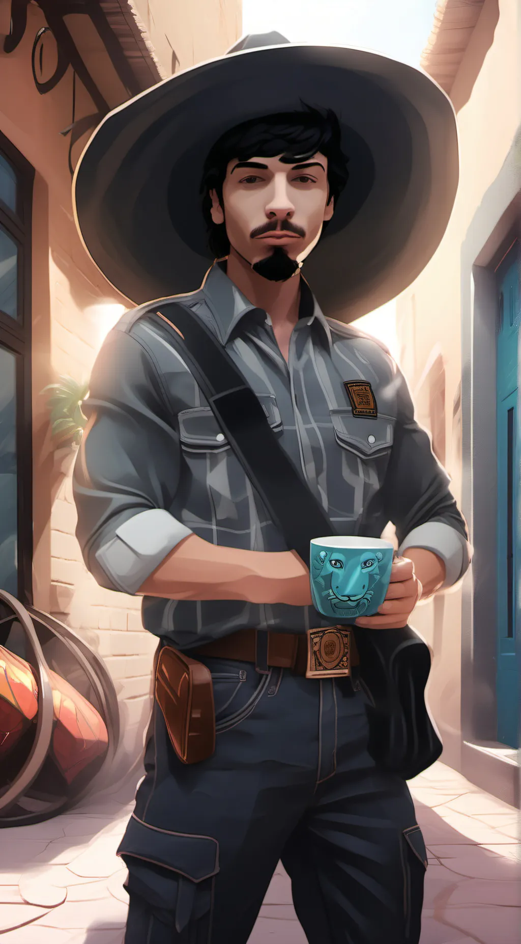 ai character: Leo background