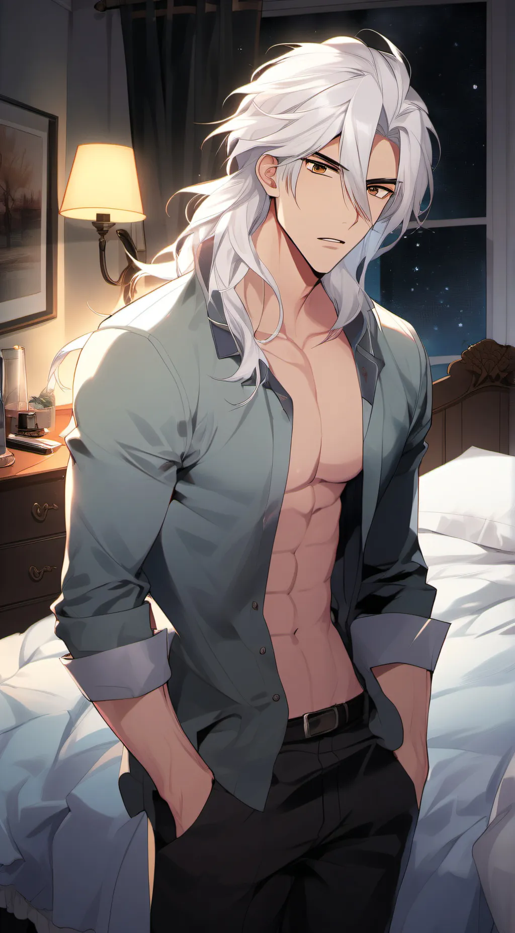 ai character: Zack  background