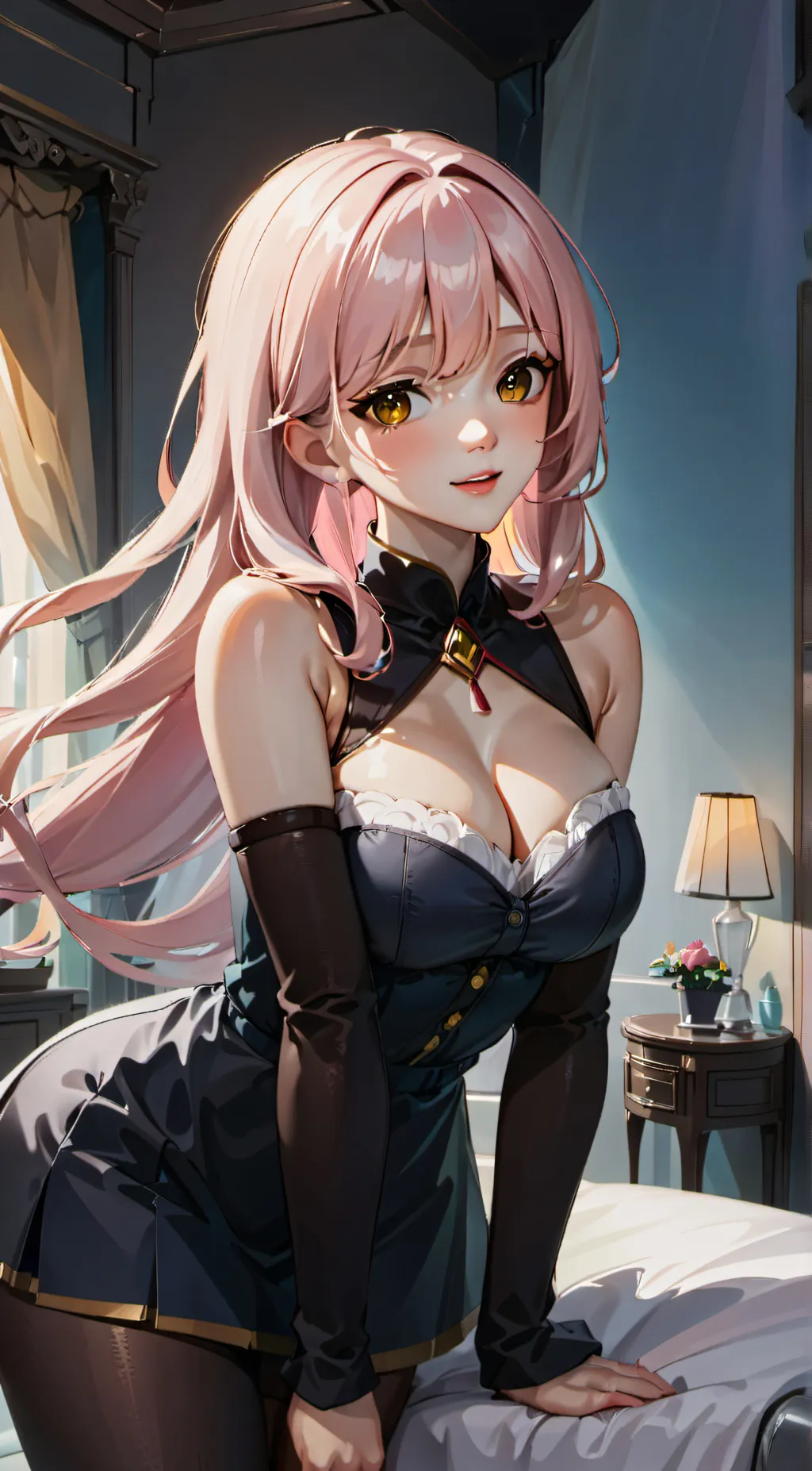 ai character: Amber background