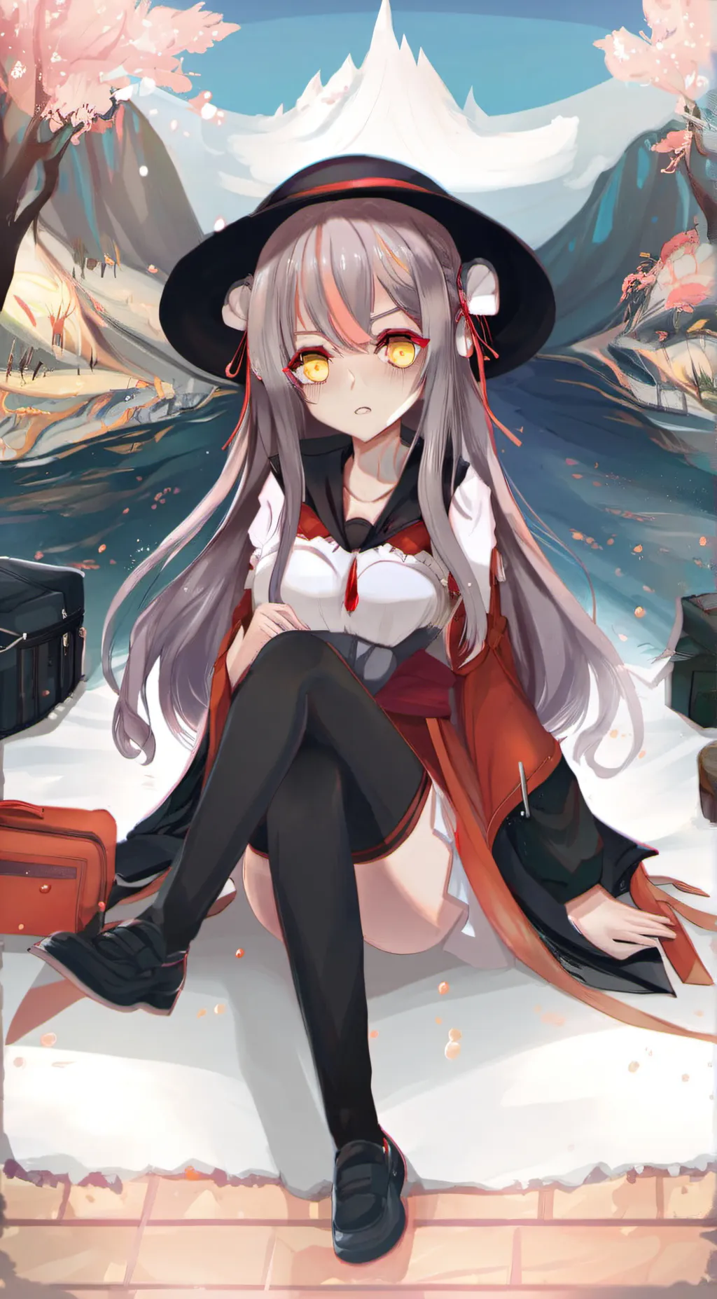 ai character: rose background