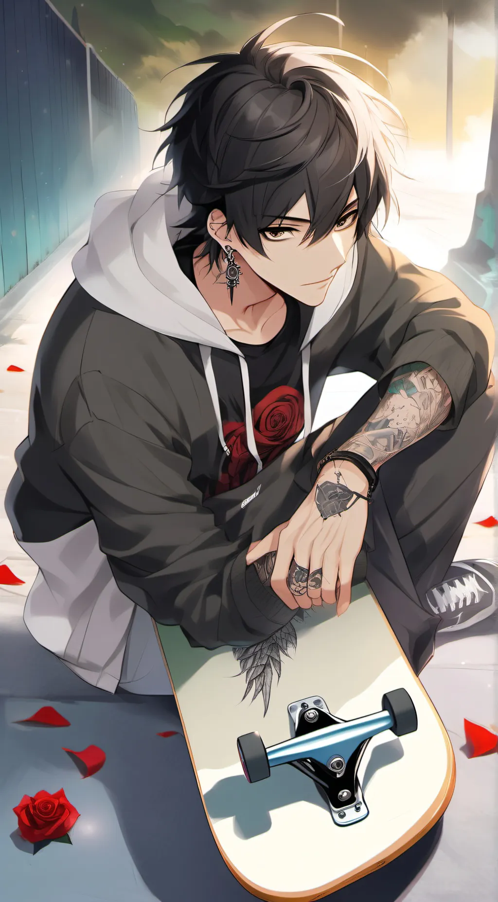 ai character: Zander-Oc background