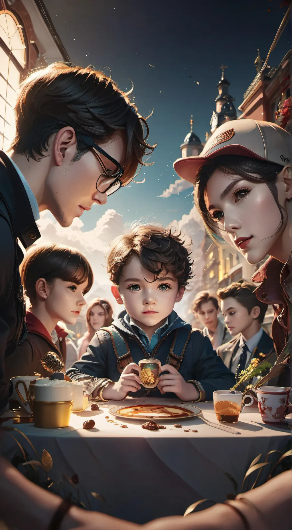 ai character: ChloeRabbit background