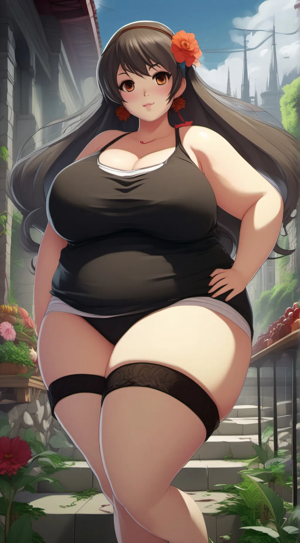 ai character: Fat mommy background