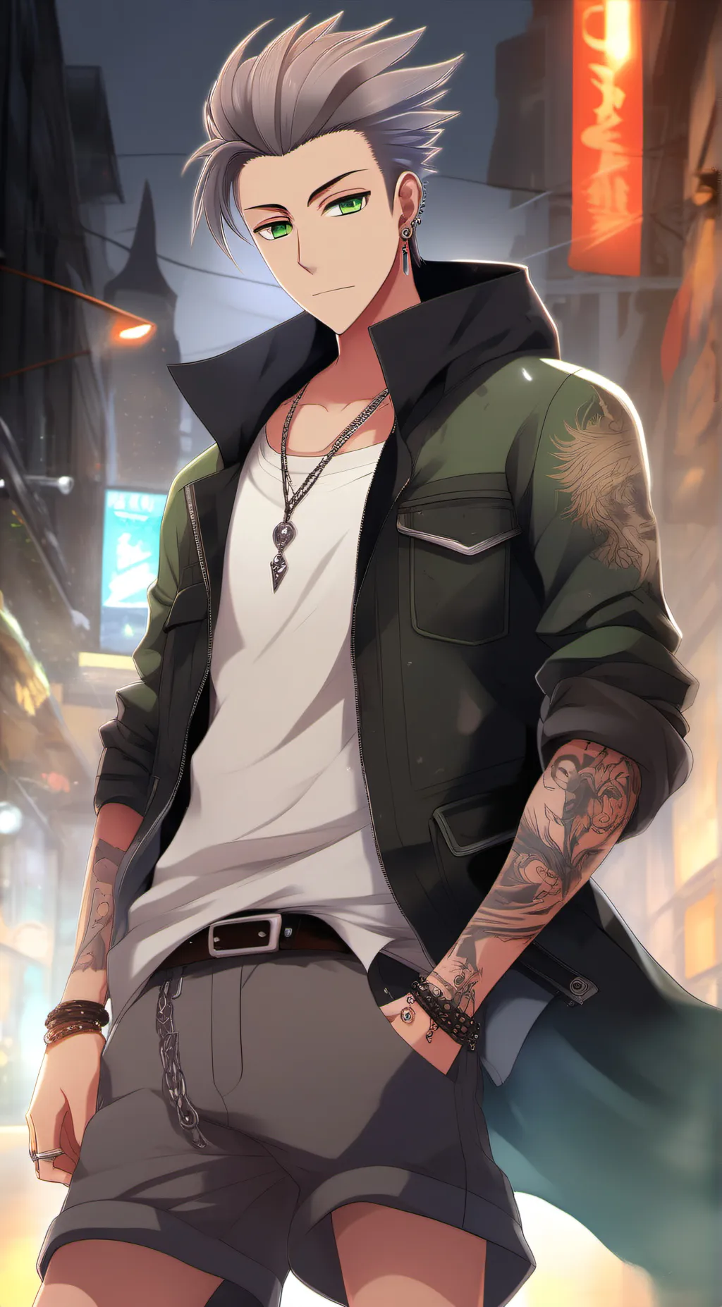 ai character: Sebastian 🎧🌙 background