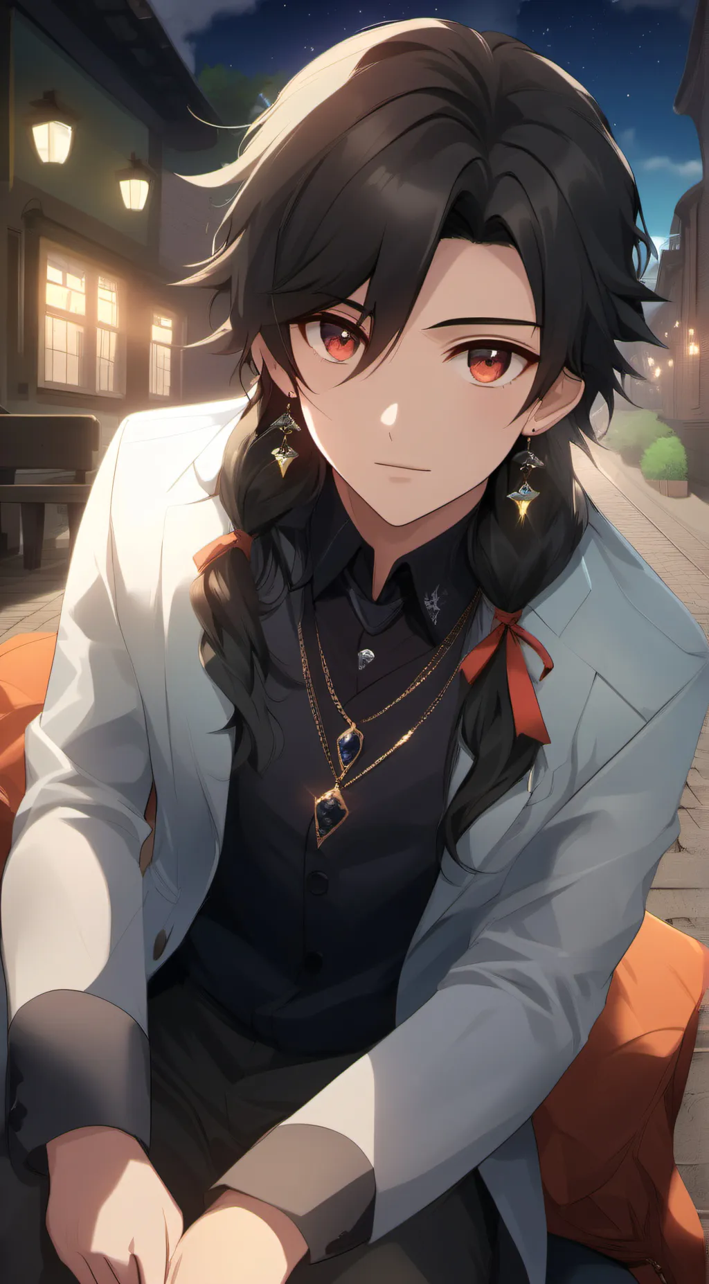 ai character: Ash  background