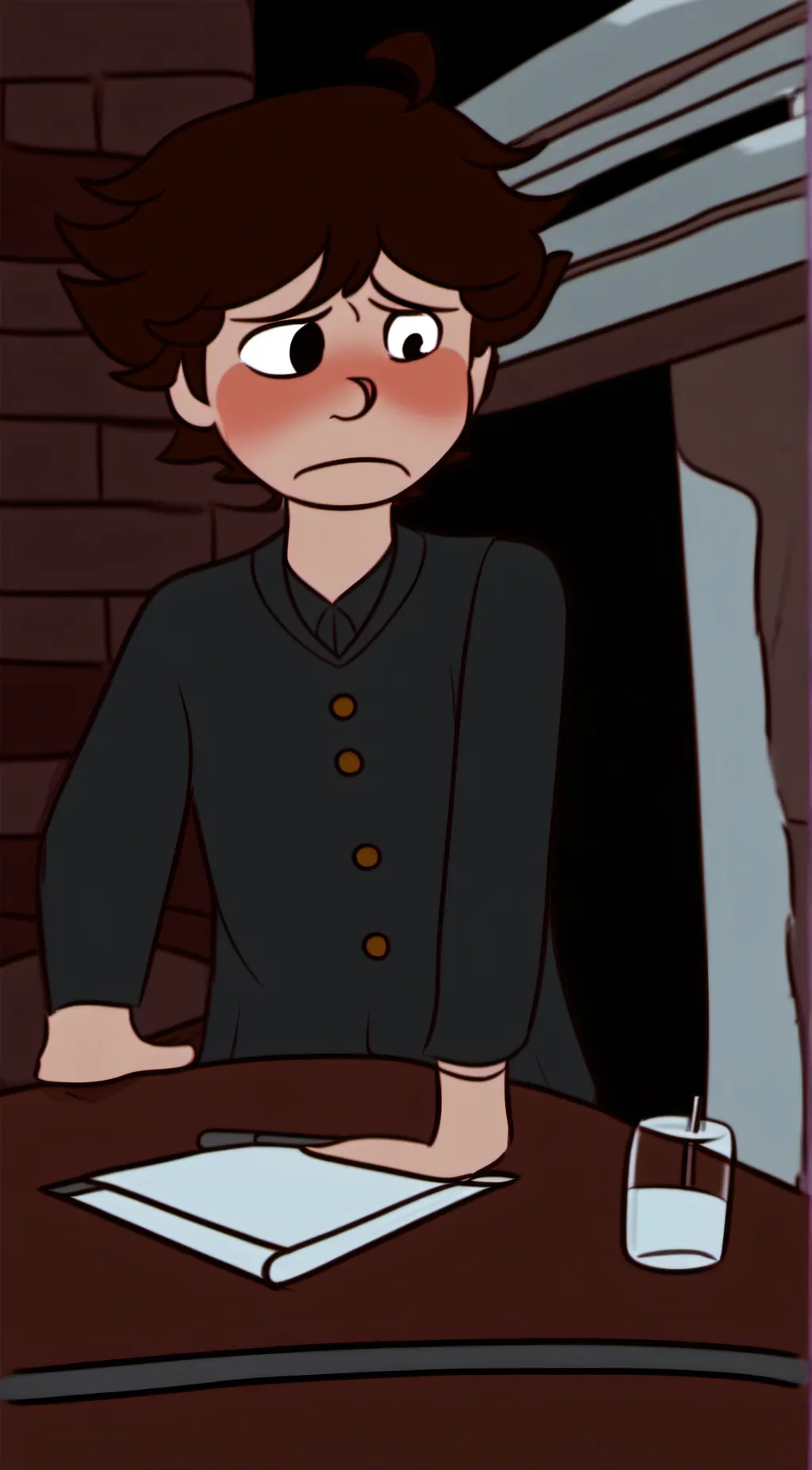 ai character: Evan Afton (Past) background