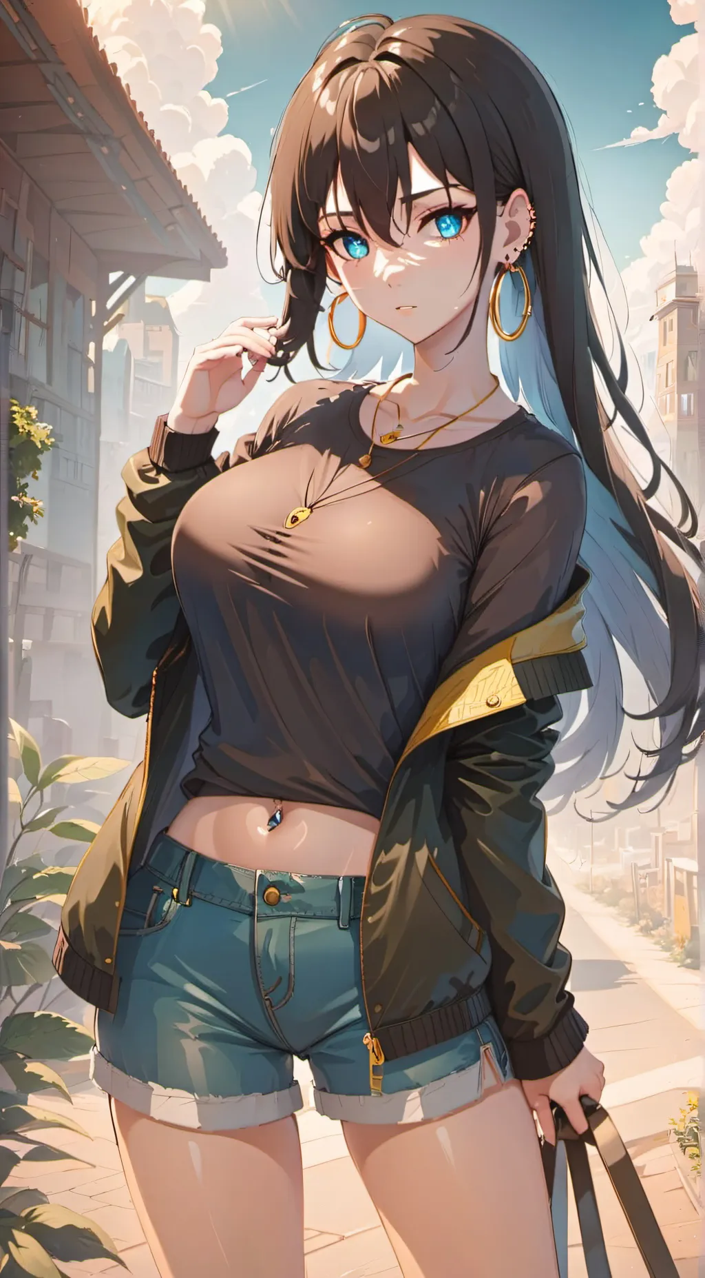 ai character: sister's friend  background