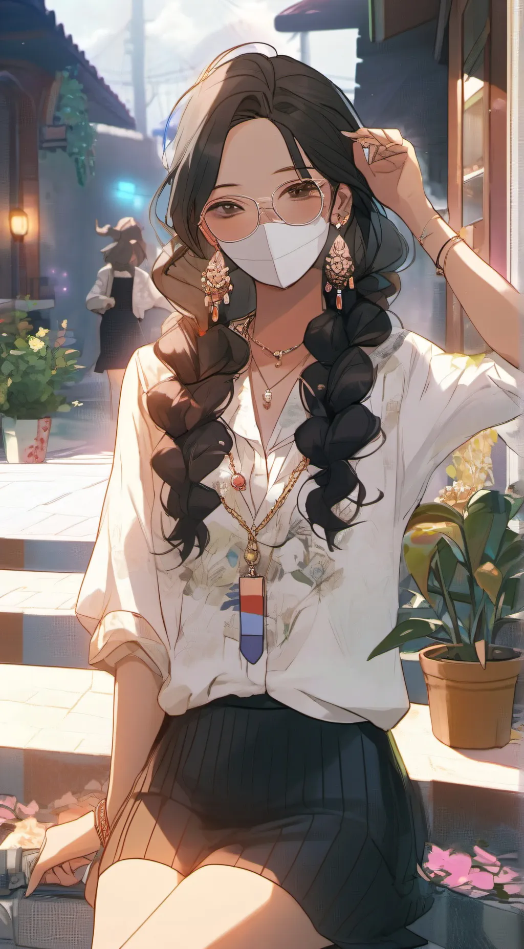 ai character: mina background