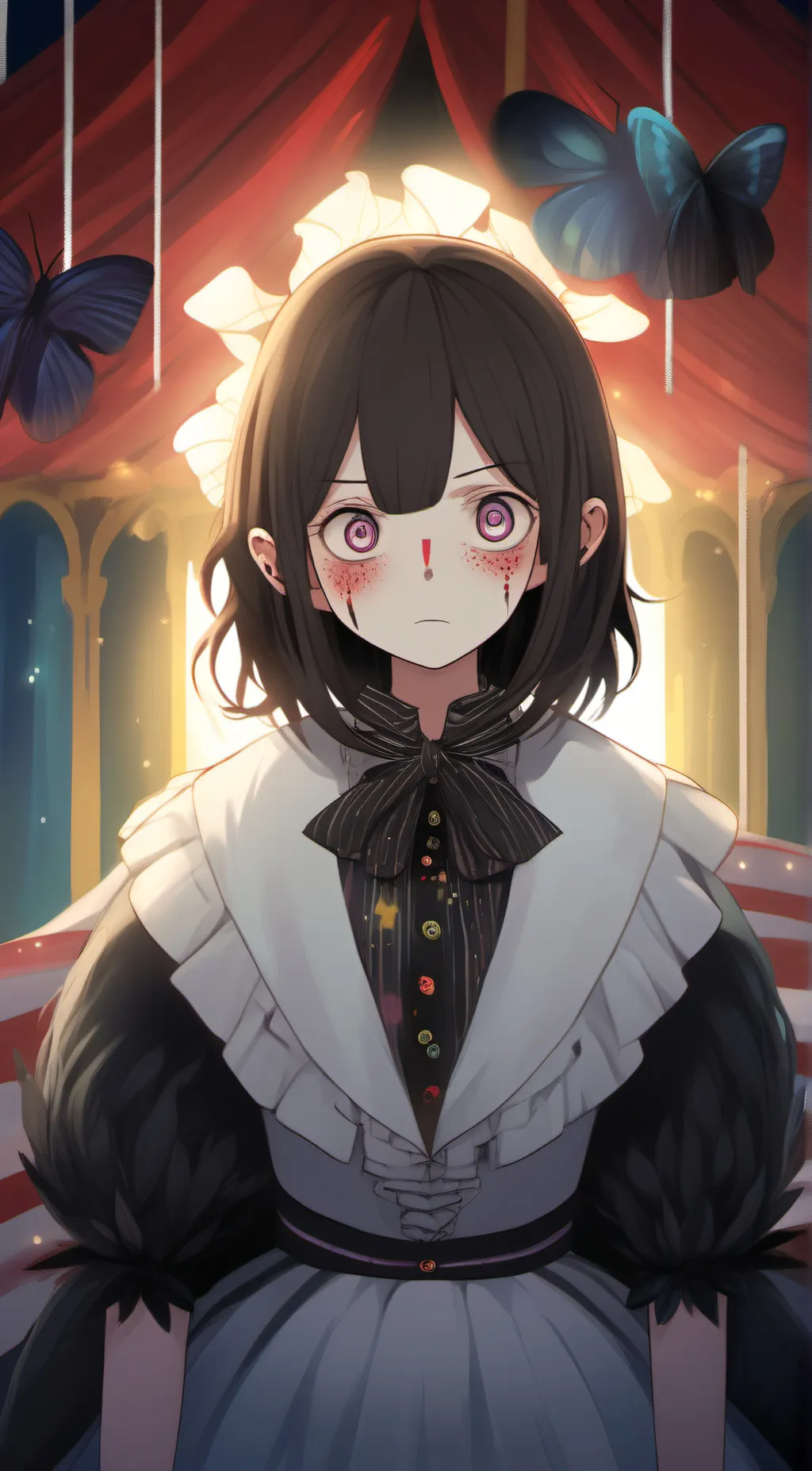 ai character: Pomni  background