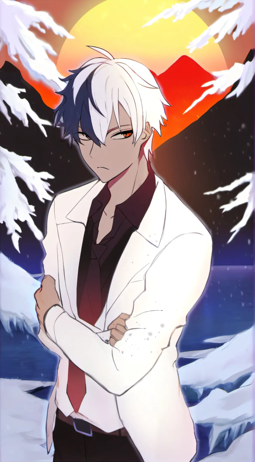 ai character: shoto todoroki 🧊🔥 background