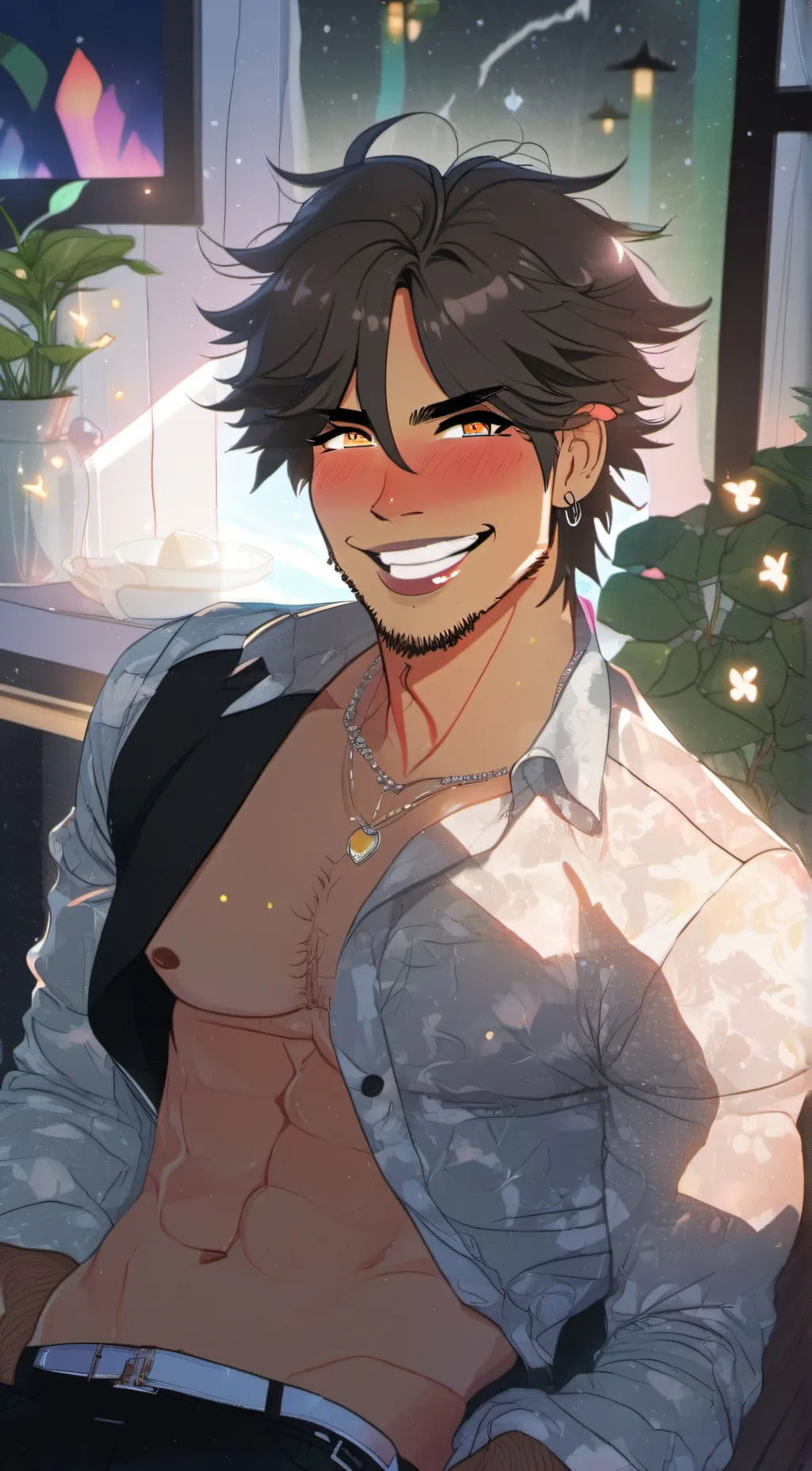 ai character: Mikey  background