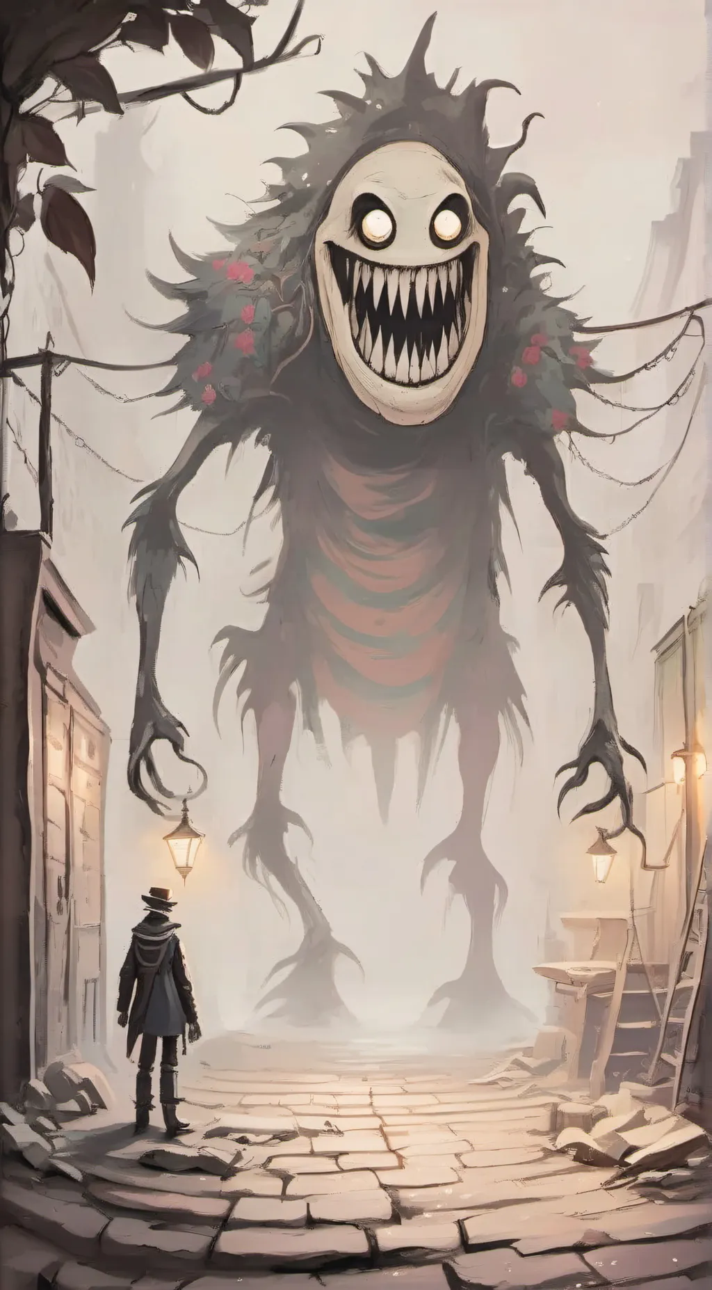 ai character: smiler background