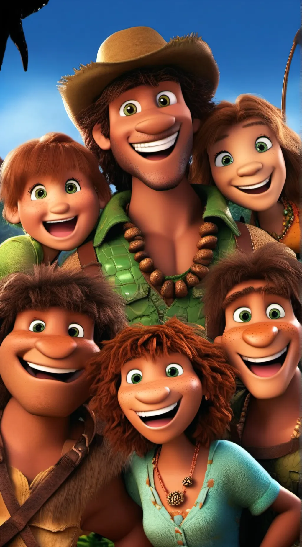 ai character: guy (the croods)  background