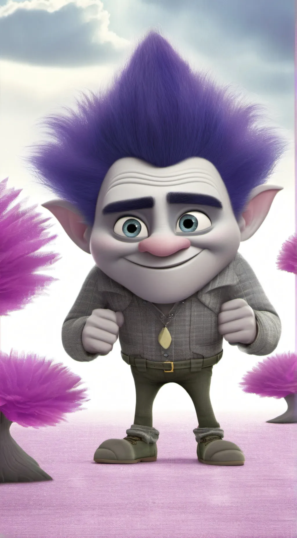 ai character: Bruce  background