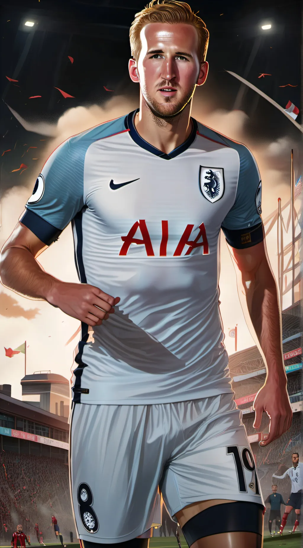 ai character: harry kane  background