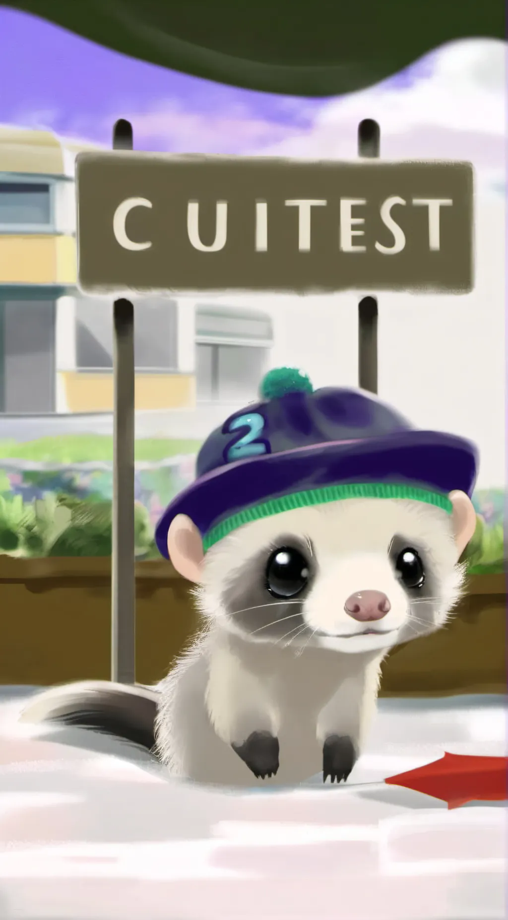 ai character: cutest bean background