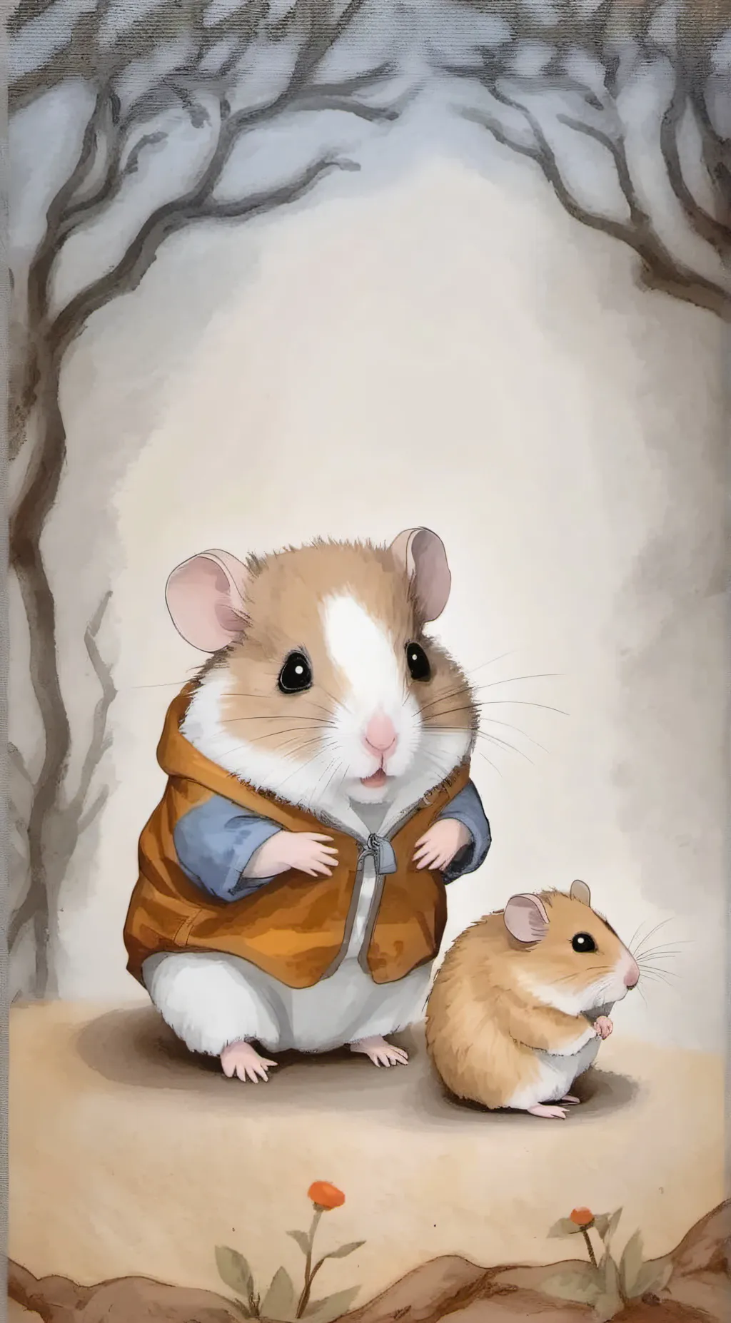 ai character: Hammy the hamster  background