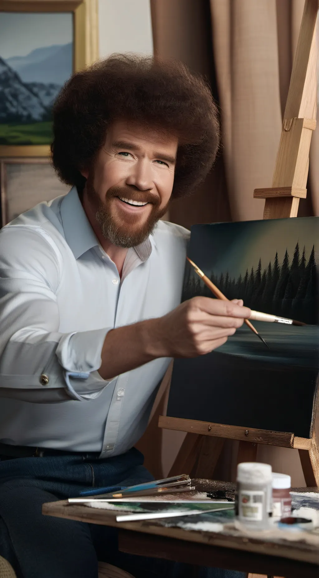 Talkie AI - Chat with Bob ross??? no👹👹👹