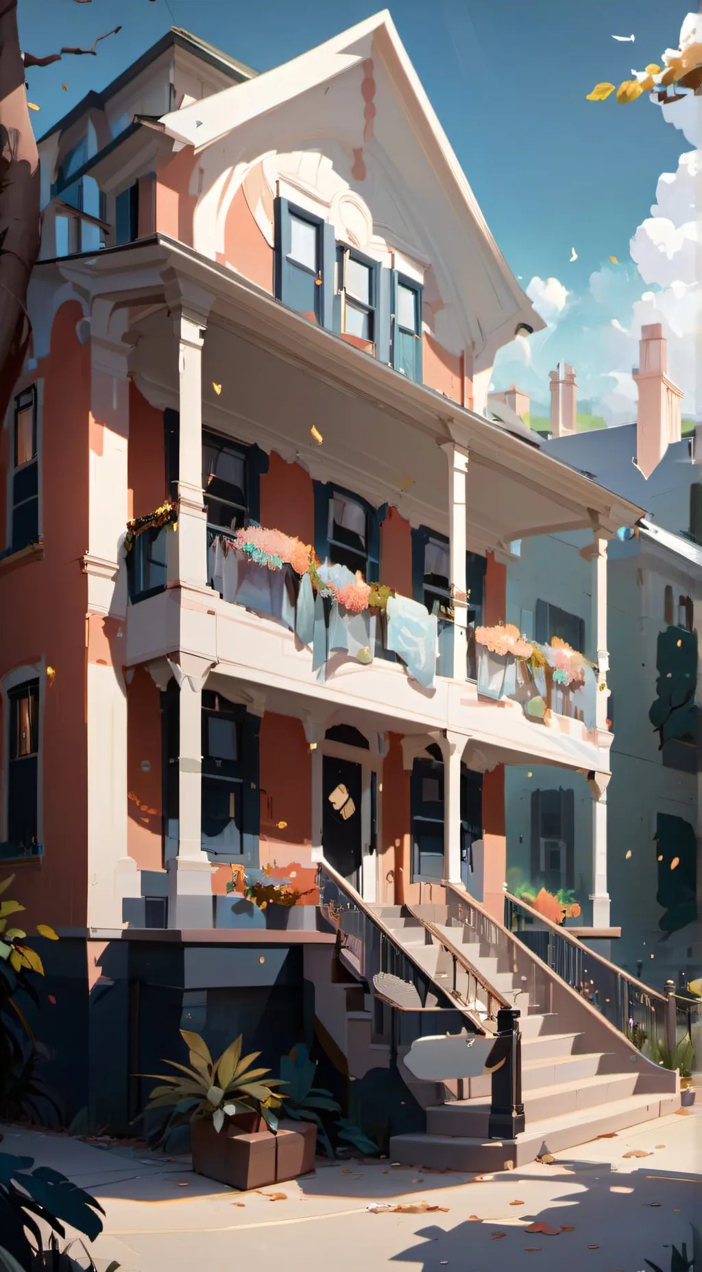 ai character: Dorm room background