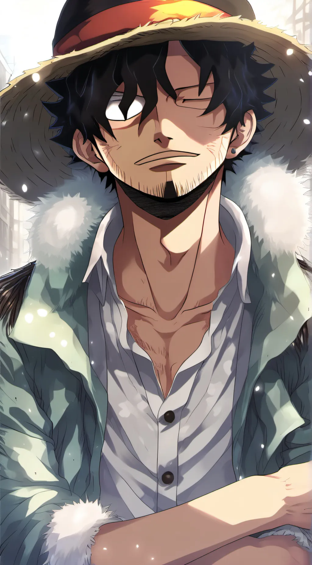 ai character: Luffy background