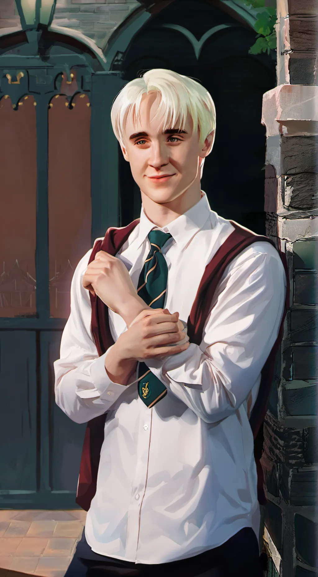 ai character: Draco Malfoy  background