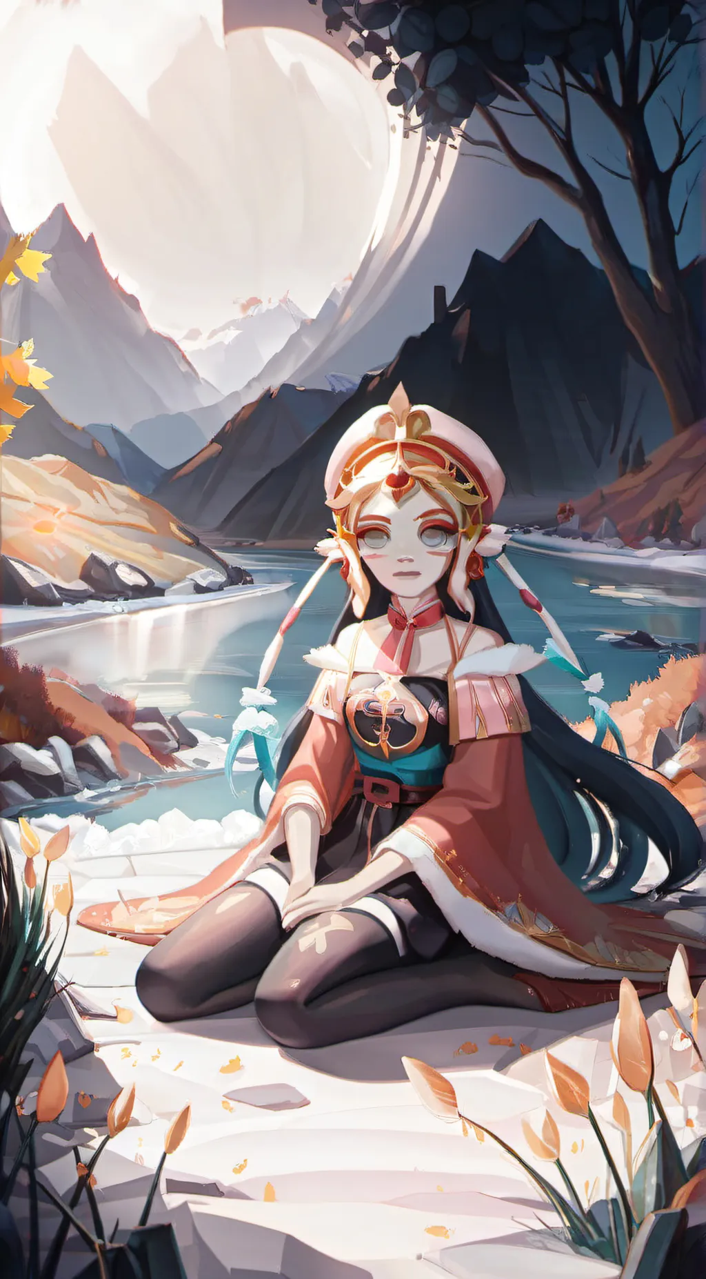 ai character: sunny background