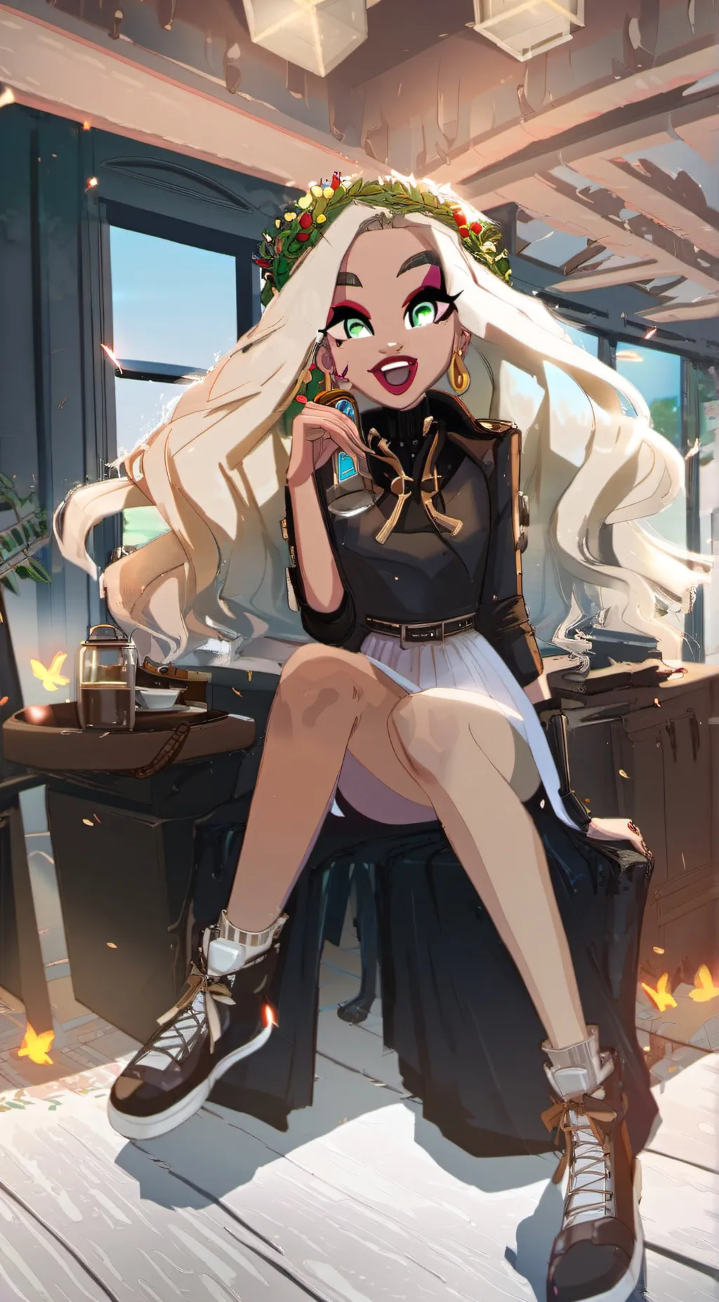 ai character: sandra background