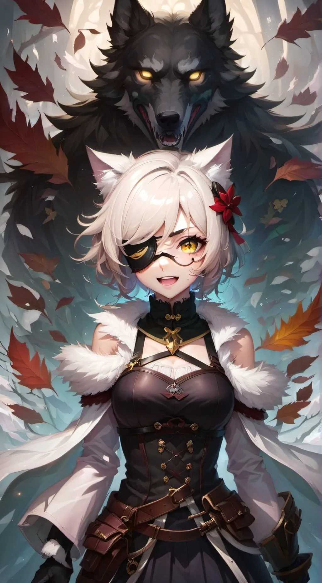 ai character: Icey Adelaide  background