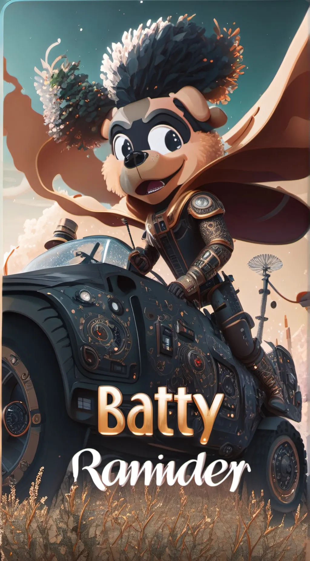 ai character: BATTERY REMAINDER  background