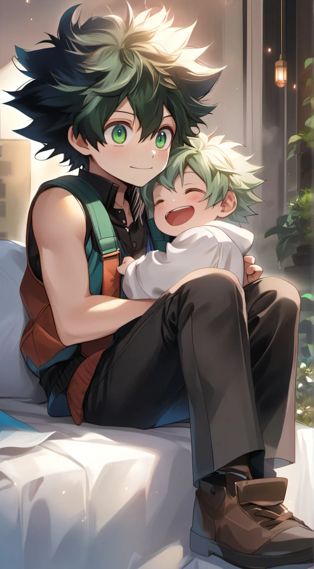 ai character: deku  background