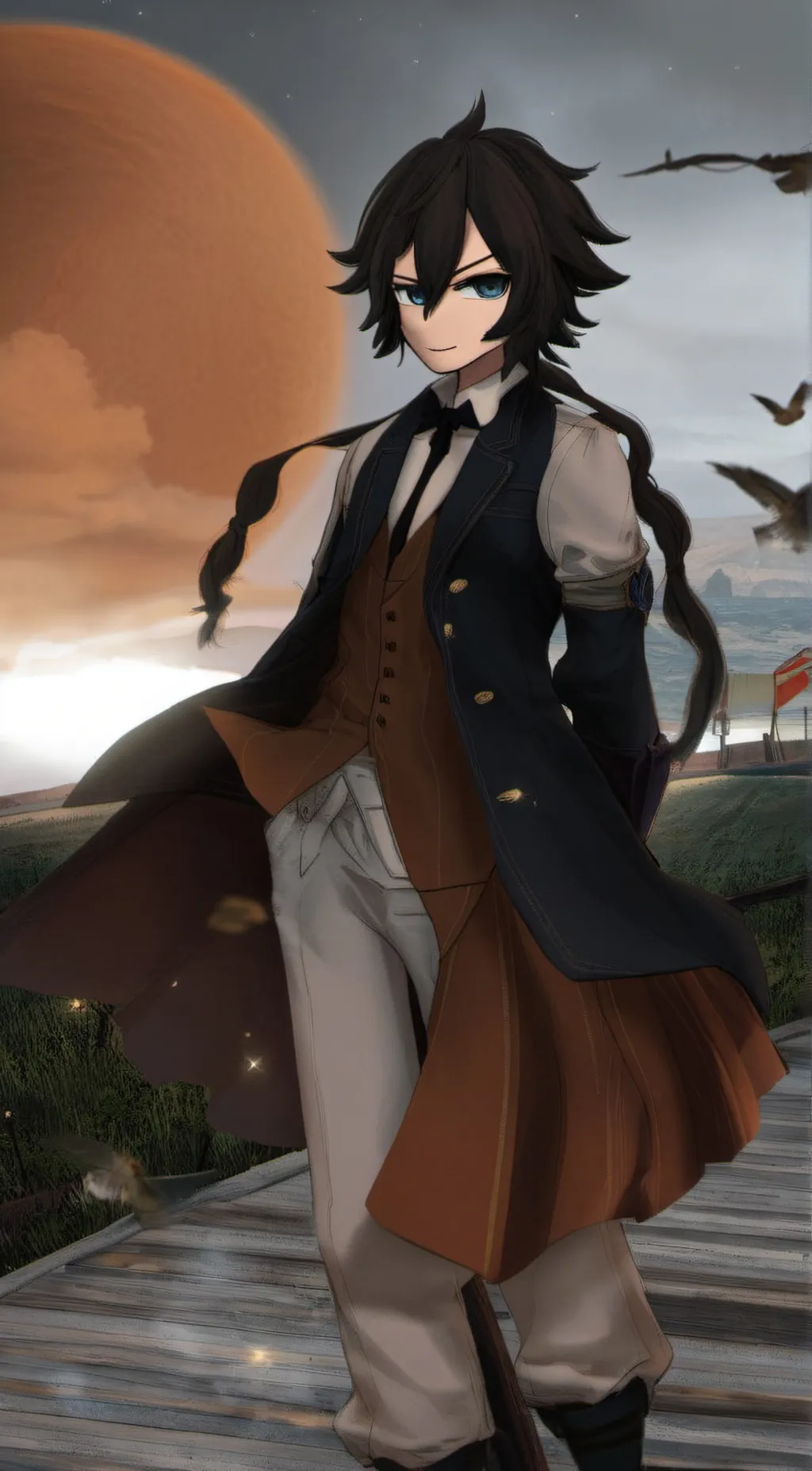 ai character: Giyuu tomioka background