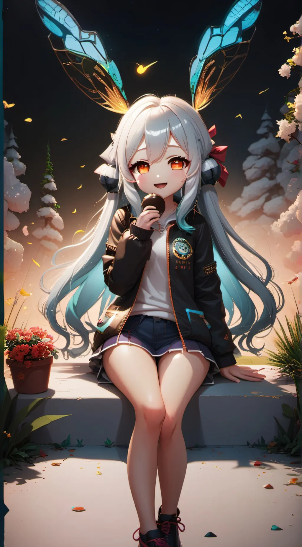 ai character: =∞Allegra∞≈ background