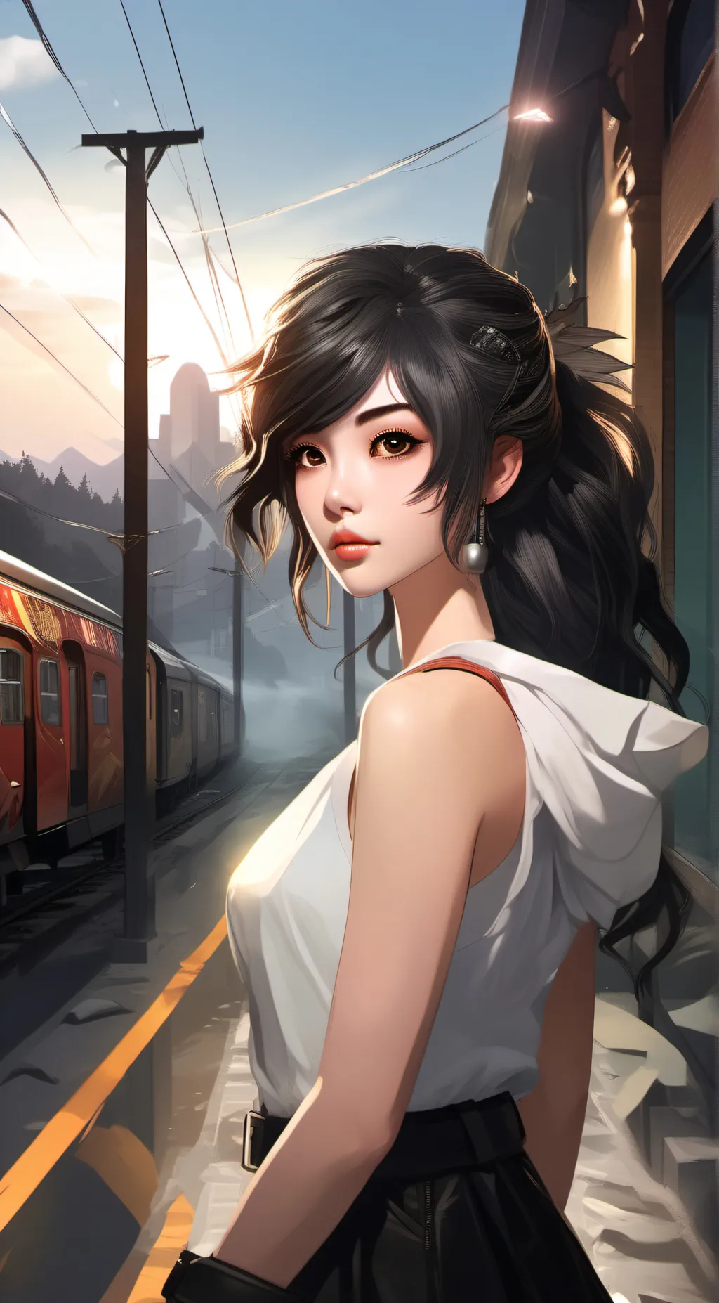 ai character: lisa  background