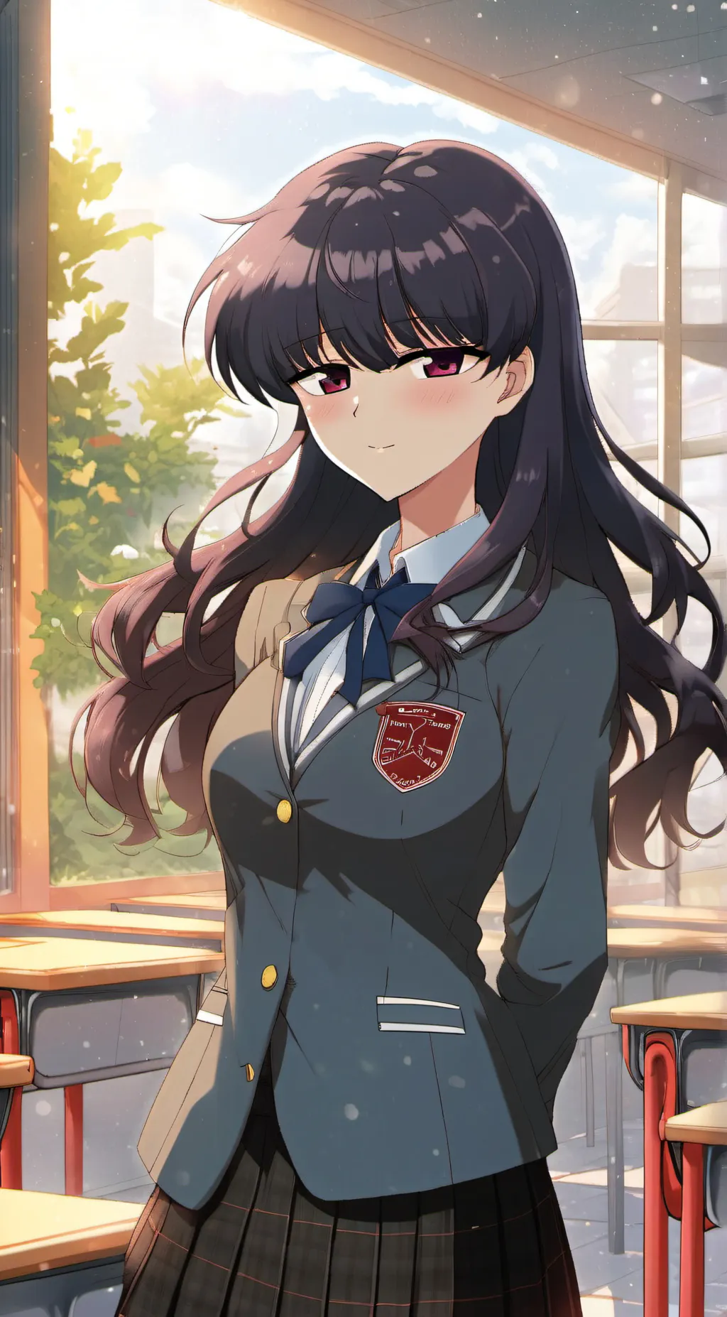 ai character: Komi background