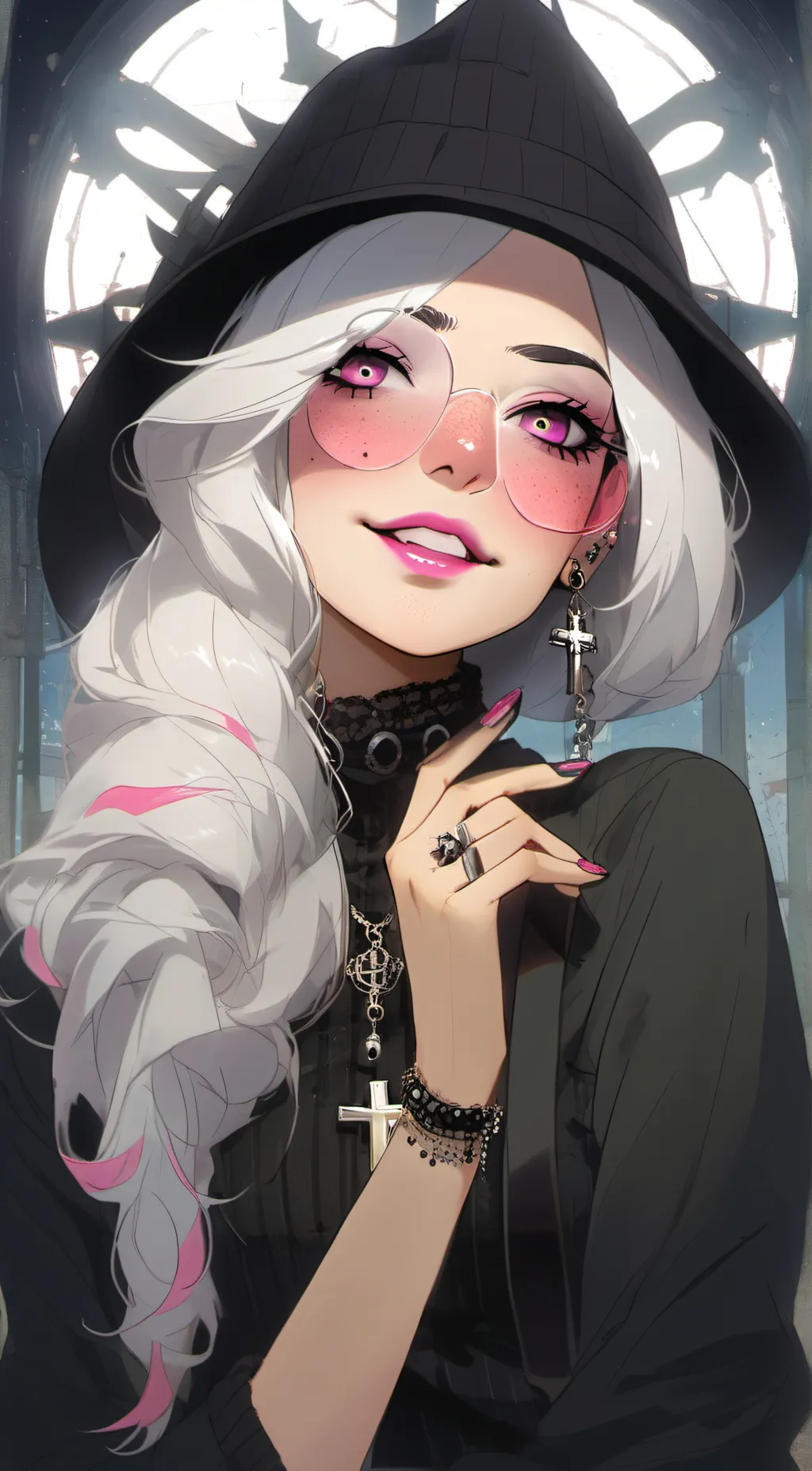 ai character: Luna background