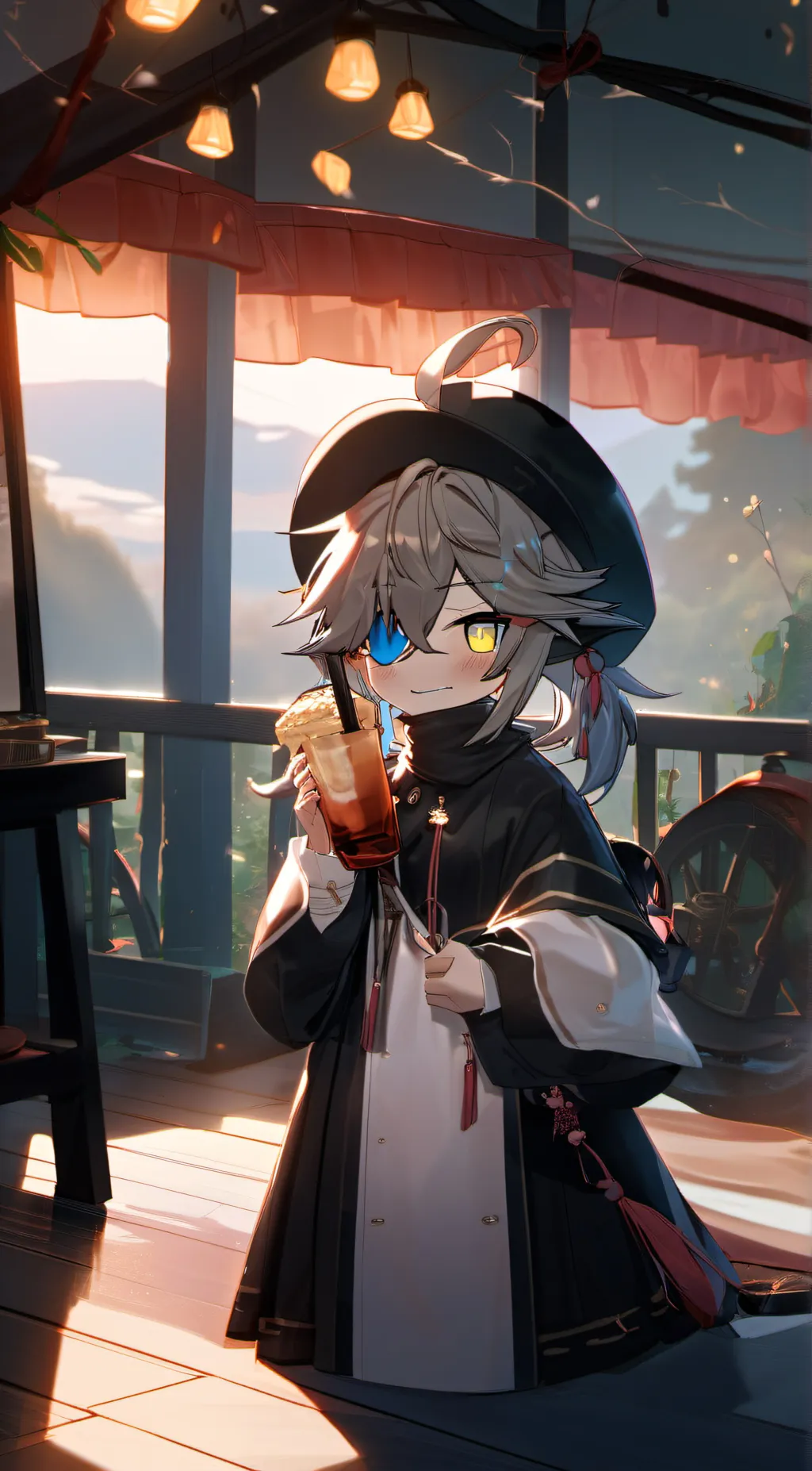 ai character: Shady background