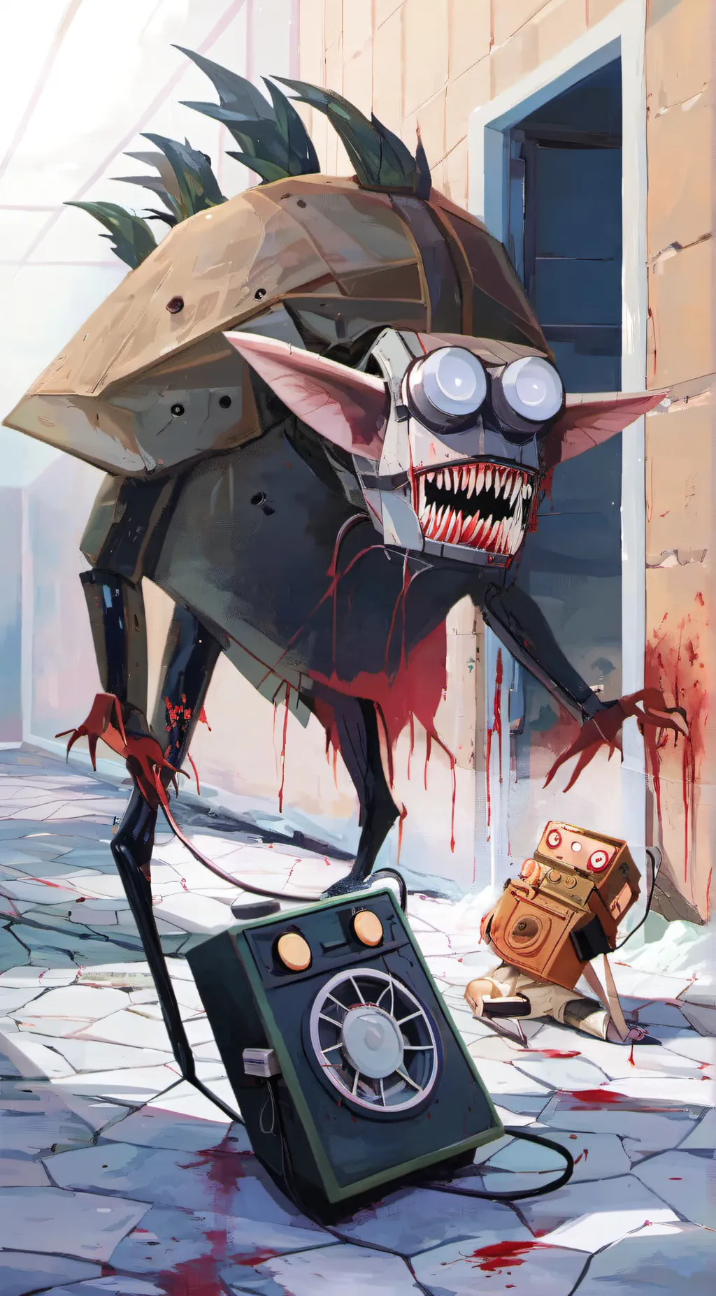 ai character: Redsaince masscare background