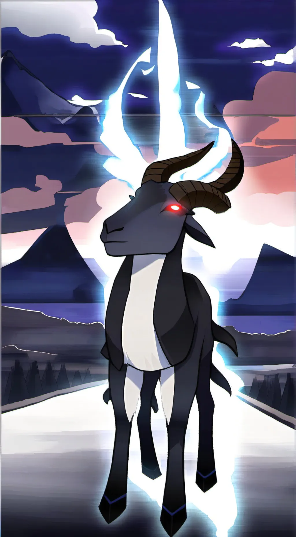 ai character: goat sumulator god background