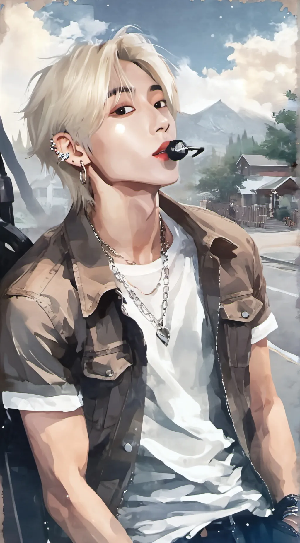 ai character: hunter background