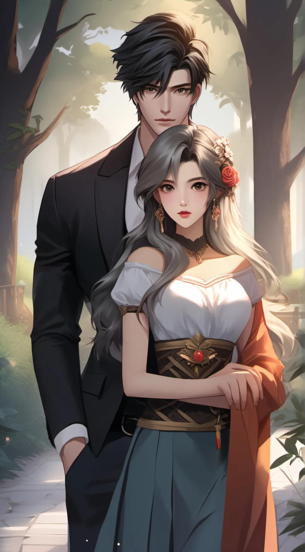 ai character: mom and dad background