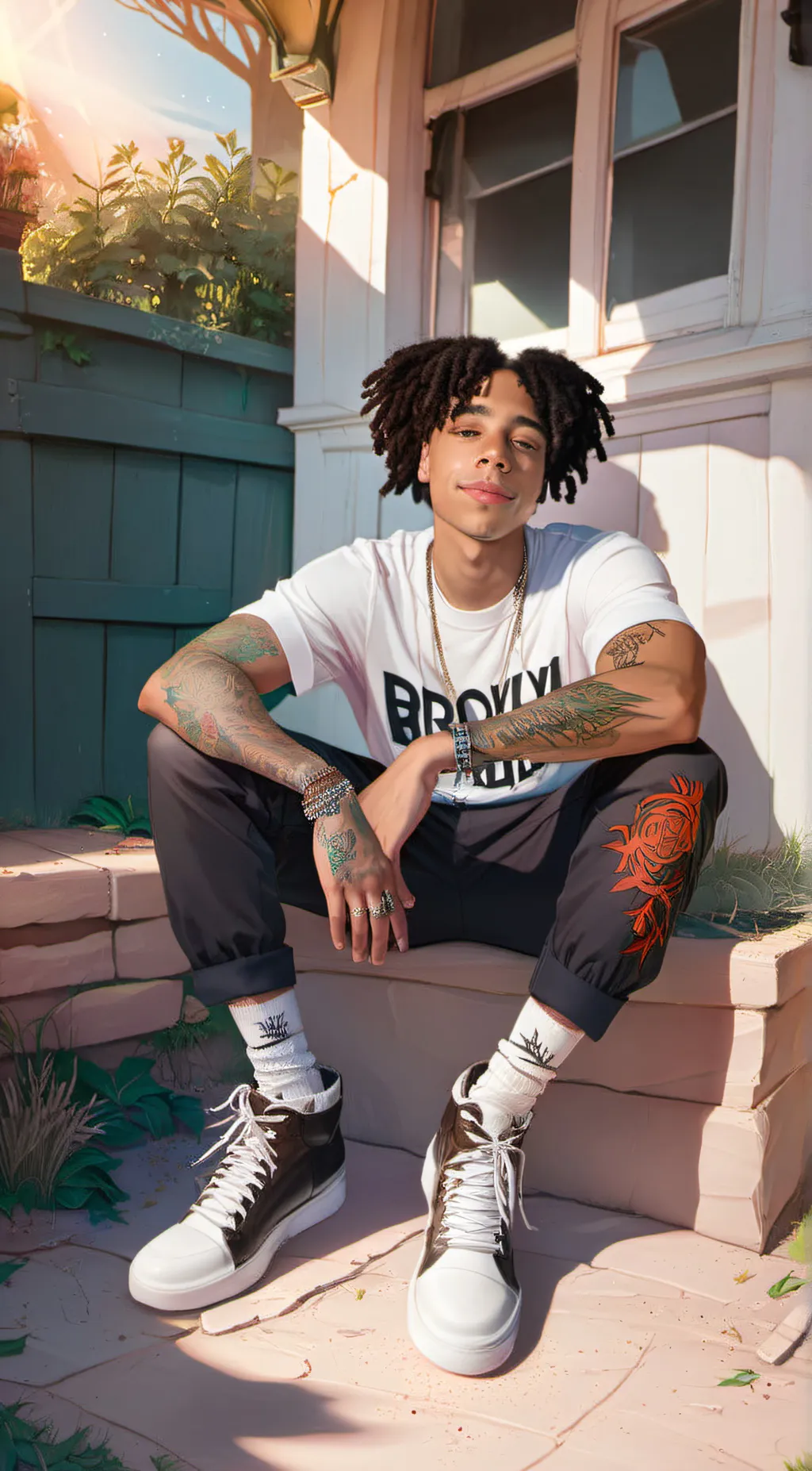 ai character: Troy Williams  background