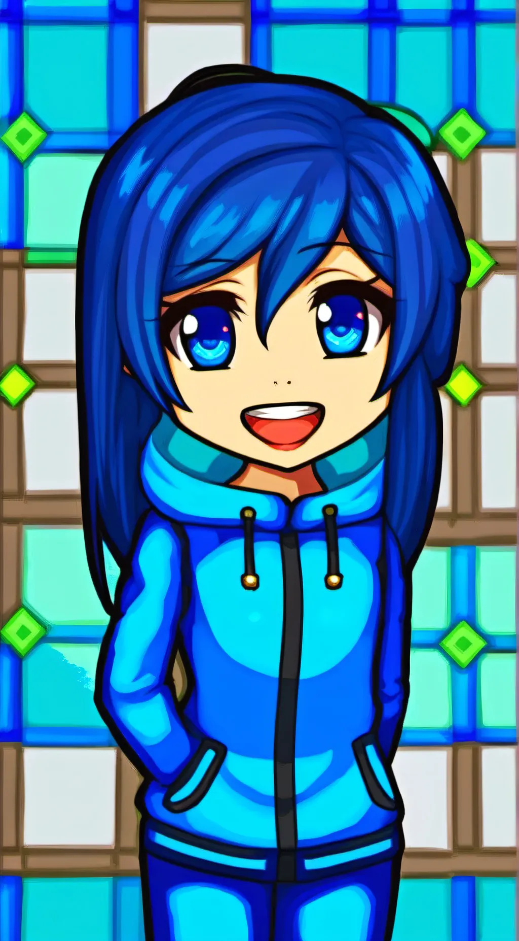 ai character: itsfunneh background