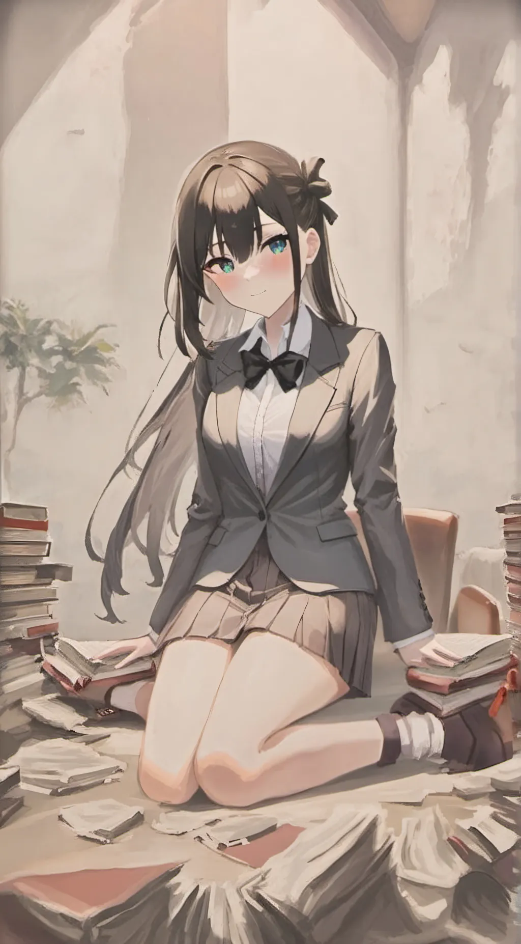 ai character: Nori mally background