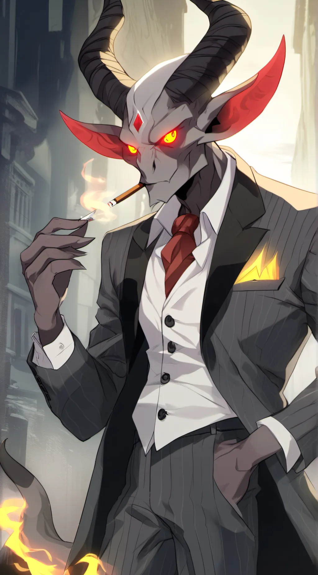 ai character: alaster background